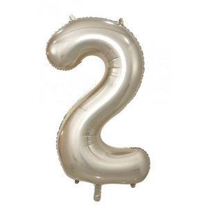 Champagne Number 2 Supershape 86cm Foil Balloon UNINFLATED