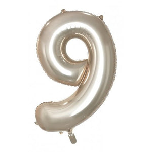 Champagne Number 9 Supershape 86cm Foil Balloon UNINFLATED