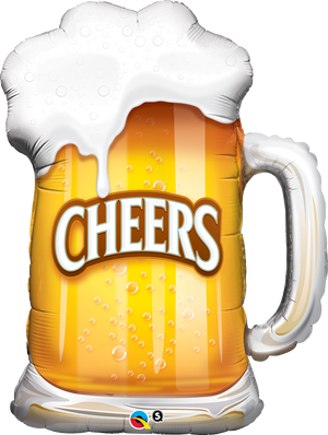 Cheers! Beer Mug SuperShape Foil Balloon UNINFLATED