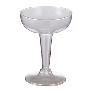 Clear Plastic Cocktail Glass 100ml - Pack of 12