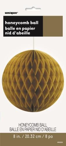Paper Decoration Honeycomb Ball Gold 20cm