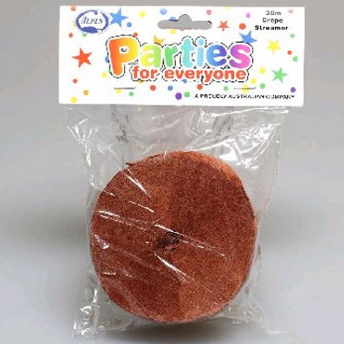 Crepe Streamer Brown
