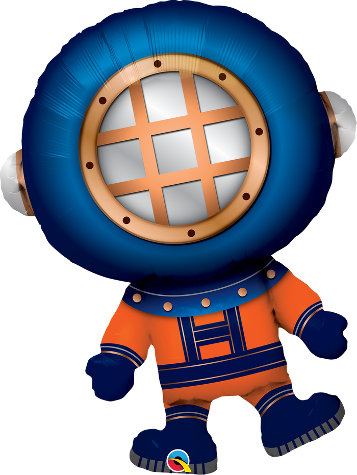 Deep Sea Diver SuperShape Foil Balloon UNINFLATED