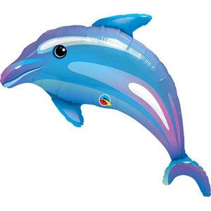 Delightful Dolphin SuperShape Foil Balloon UNINFLATED