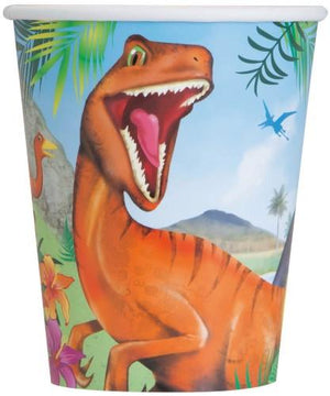 Dinosaur Paper Cups - Pack of 8
