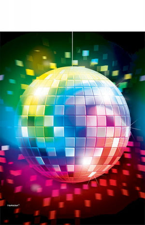 Disco Fever Plastic Printed Rectangle Tablecover