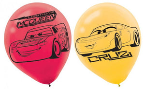Disney Cars Latex Balloon UNINFLATED - Pack of 6