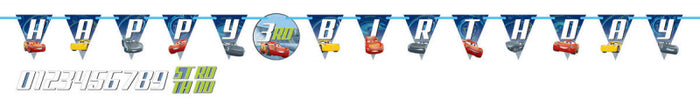 Disney Cars Letter Happy Birthday Banner