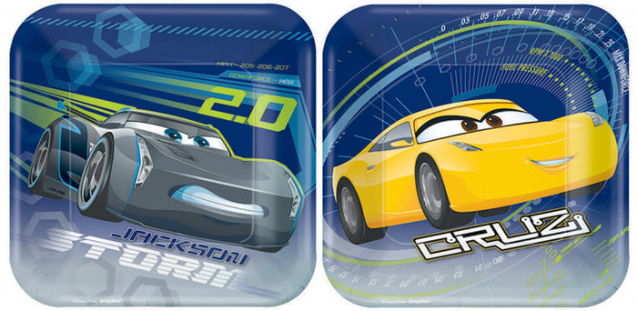 Disney Cars Paper Lunch Plates - Pack of 8
