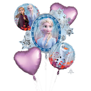 Disney Frozen 2 Foil Balloon Bouquet UNINFLATED - Pack of 5