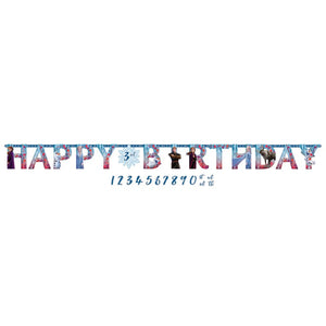 Disney Frozen 2 Jumbo Letter Happy Birthday Banner