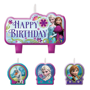 Disney Frozen Candles Set of 4