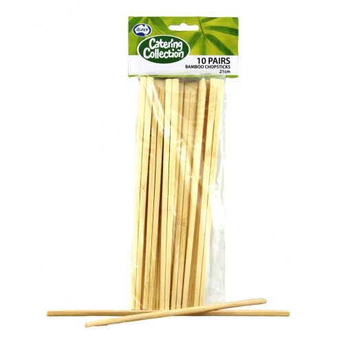 Eco Friendly Bamboo Chopsticks 21 cm - Pack of 10