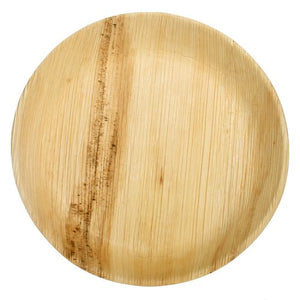 Eco Friendly Palm Leaf Round Plate 10 Inch - Pack of 10