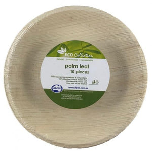 Eco Friendly Palm Leaf Round Plate 7 Inch - Pack of 10