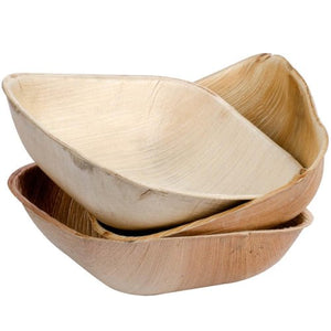 Eco Friendly Palm Leaf Square Bowl 5 Inch - Pack of 10