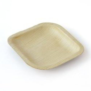 Eco Friendly Palm Leaf Square Plate 6 Inch - Pack of 10
