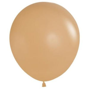 46 CM Round Fashion Latte Sempertex Plain Latex Balloon UNINFLATED