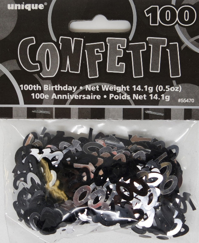 Glitz Black And Silver 100 Confetti