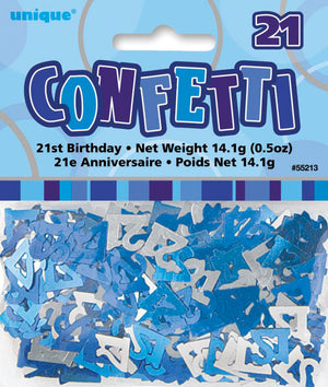 Glitz Blue 21 Confetti