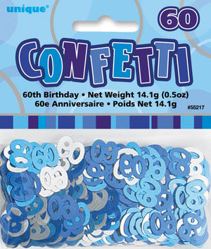 Glitz Blue 60 Confetti