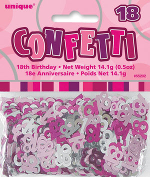 Glitz Pink 18 Confetti