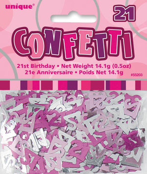 Glitz Pink 21 Confetti