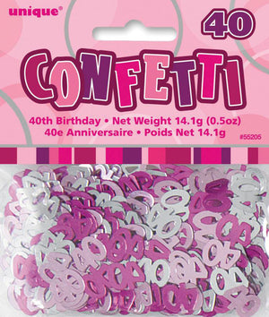 Glitz Pink 40 Confetti
