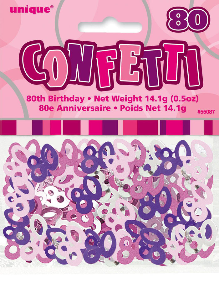 Glitz Pink 80 Confetti