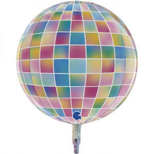Globe 4D Strobo Foil Orbz Balloon UNINFLATED