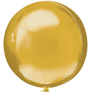 Gold Foil Orbz Balloon UNINFLATED