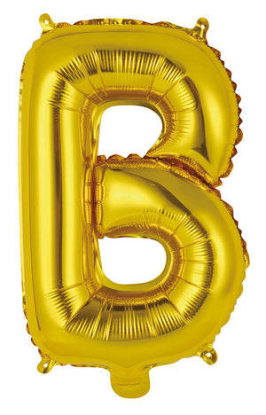 Gold Letter B Foil Balloon 35cm - Air Fill Only