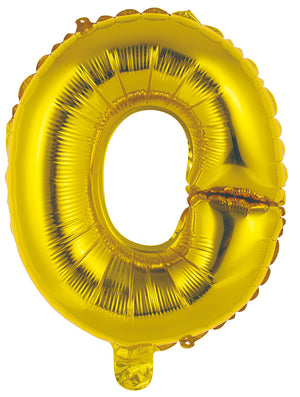 Gold Letter O Foil Balloon 35cm - Air Fill Only