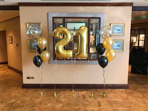 Gold Party Balloon Decoration Package Adelaide