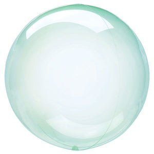Green 46cm Crystal Clearz Balloon UNINFLATED
