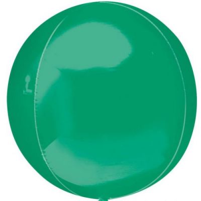Green Foil Orbz Balloon UNINFLATED