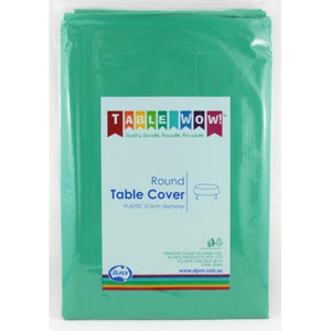 Green Plastic Round Tablecover