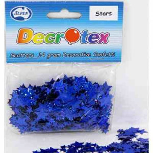 Holographic Blue Stars Scatters Confetti