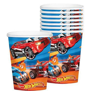 Hot Wheels Wild Racer Paper Cups - Pack of 8