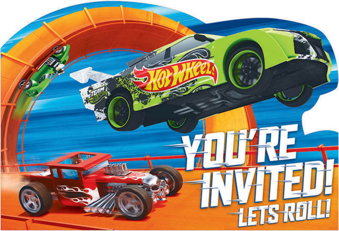 Hot Wheels Wild Racer Party Invitations