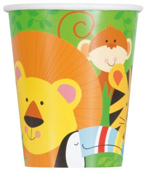 Jungle Animal Paper Cups - Pack of 8