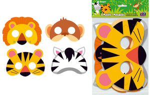 Jungle Animal Paper Face Masks