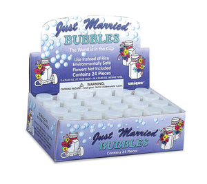 Just Married Bubbles - Pack of 24