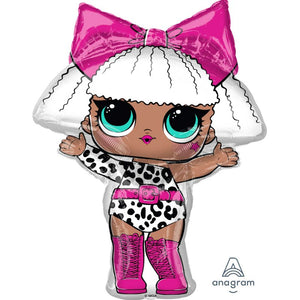 LOL Surprise Diva SuperShape Foil Balloon UNINFLATED