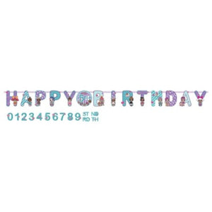 LOL Surprise Jumbo Letter Happy Birthday Banner