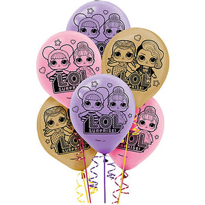 LOL Surprise Latex Balloon UNINFLATED - Pack of 6