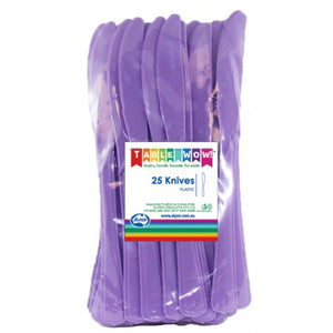 Lavender Plastic Knives - Pack of 25