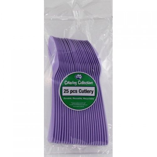 Lavender Plastic Spoons - Pack of 25