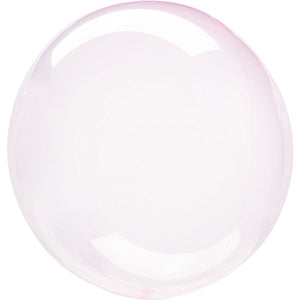 Light Pink 46cm Crystal Clearz Balloon UNINFLATED