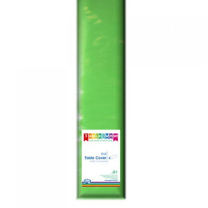 Lime Green Plastic Tablecover Roll